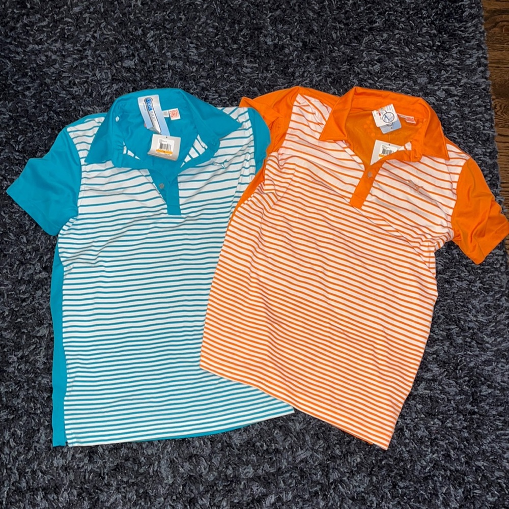 BNWT TWO Puma golf shirts